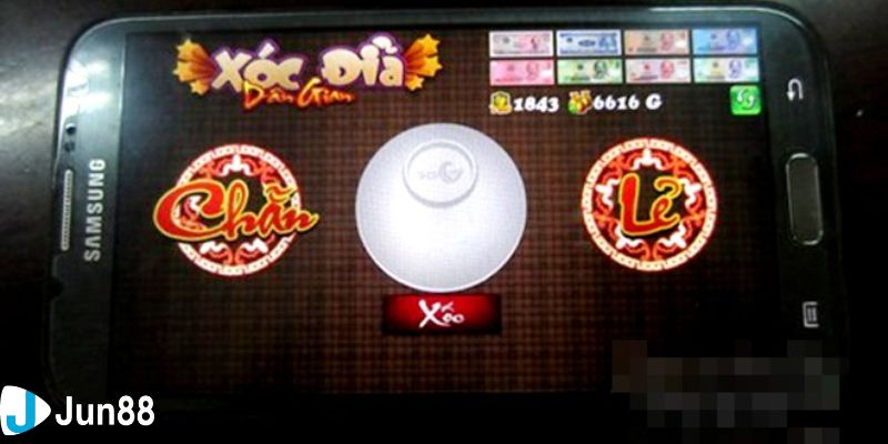 xóc đĩa trên điện thoại